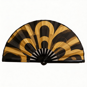 Abanicos Plegables UV Personalizados con Impresión Reactiva al por Mayor para Mujeres, para Fiestas y Festivales Rave, Decoraciones Hechas de Bambú - Product Image 3