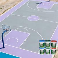 Revêtement de terrain de tennis acrylique à base d'eau, résistant aux UV, écologique, revêtement de terrain multisports