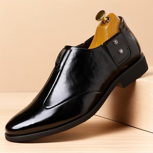 Zapatos de Vestir de Cuero de Grano Entero para Hombre, Estilo Inglés, Punta Puntiaguda, Suela Blanda, de Una Pieza, Versátiles, Formales y de Negocios, Nuevo Estilo 2026 - Product Image 5