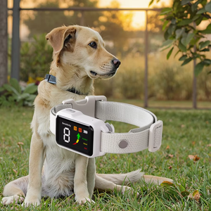 2025 New Design Style Elektronisches Hunde trainings halsband Automatisches Haustier Stop Barking Nylon Material Farbbild schirm-Trainings zubehör - Product Image 1