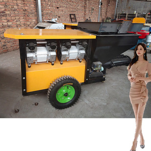 Machine de pulvérisation de ciment et de <span class=keywords><strong>mortier</strong></span> pour enduit et coulis, pour murs et sols, avec système d'<span class=keywords><strong>injection</strong></span> et <span class=keywords><strong>pistolet</strong></span> de pulvérisation - Product Image 3