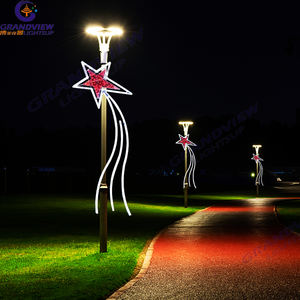 تصميم جديد لأضواء زينة رمضان وأعياد الميلاد على شكل عمود إنارة للشوارع، مقاومة للماء بمعيار IP65 للاستخدام الخارجي - Product Image 6