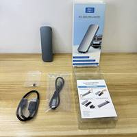 Casing m2 NVME ssd aluminium 10gbps usb c m.2 untuk 2280 Solid State Drive mendukung OEM