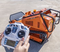 Robot Pemotong Rumput Diesel Murah Pabrik 800mm 1000mm 1200mm, Kendaraan Crawler, Kontrol Jarak Jauh, Dapat Mendaki Bukit
