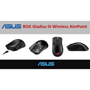 ขายส่งเมาส์เกมมิ่งไร้สาย Rog Gladius Iii 11 ปุ่ม เซ็นเซอร์ออปติคอล ชาร์จได้ ออกแบบสำหรับมือขวา สีดำ - Product Image 4