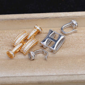 Conector de Joyería para Reparación 5694, Accesorio de Hebilla para Collar de Perlas Cuadradas con Conexión de Cadena - Product Image 4