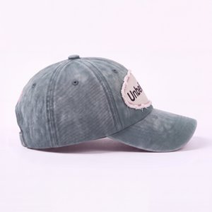 Gorras de Béisbol de Algodón Lavado con Borde Deshilachado y Apliques Personalizados al por Mayor, Fabricante de Gorras de 6 Paneles - Product Image 6