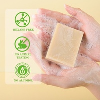 Lavado corporal orgánico natural de etiqueta privada para curar jabón de remedio nutritivo de menta de árbol de té de limpieza refrescante