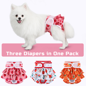 Couches lavables pour chien femelle, couches réutilisables pour chiot femelle en période de chaleur, culottes absorbantes pour chien en période de chaleur - Product Image 6