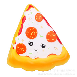 Cartoon Pizza Shape Slow <b>Rebound</b> Toy TPE Material For Kids Age 5 To 7 Years Unisex Fidget Toy - Product Image 5