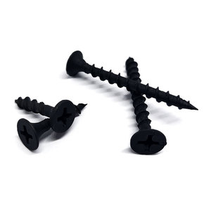 Vis à cloison sèche à filetage grossier, phosphatées noires, haute résistance, pour plaques de plâtre, clous pour panneaux muraux en vrac, vis autotaraudeuses pour cloison sèche - Product Image 2