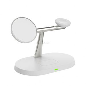 15W 3-in-1 Folding Stand Wireless Charger Type-C with Fast <b>Adapters</b> for Smartphones Smartwatches Earphones - Product Image 1