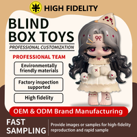 MISSY Sweet and Sad Girl Crow Paradise Series Blind Box PVC Cute Cartoon Character Collectible Figure Mystery Box Toy for Gift