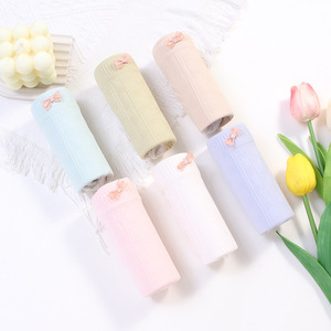 Ropa interior <span class=keywords><strong>japonesa</strong></span> <span class=keywords><strong>desnuda</strong></span> de cintura media para mujer, bragas triangulares sexis de levantamiento de glúteos suaves para mujer - Product Image 3