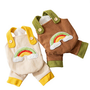 Qbellpet Ropa Nueva para Mascotas, Perros y Gatos, Overol para Mascotas de Otoño e Invierno, Lindo Abrigo de Cuatro Patas para <span class=keywords><strong>Perro</strong></span>, Mono, Ropa Cálida para <span class=keywords><strong>Perro</strong></span> - Product Image 1