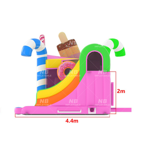 Castillo Inflable Comercial para Niños con Tobogán, Casa Inflable con Diseño de Dulces, Castillos Inflables - Product Image 6
