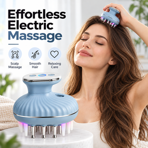 Masseur de tête portable et étanche, applicateur manuel pour le cuir chevelu, appareil de massage par vibration pour les soins capillaires à domicile - Product Image 4