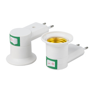 Portalámparas de Pared <span class=keywords><strong>Extensible</strong></span> de Plástico Aulipur E27 con Enchufe Europeo, Diseño en Forma de Tubo con Interruptor - Product Image 6