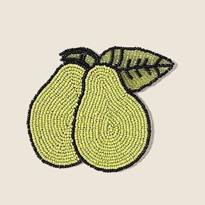 Nouveauté créative, ensemble de sous-verres à thé faits à la main, design moderne, tapis d'isolation thermique en perles de riz aux fruits, <span class=keywords><strong>mat</strong></span>ériau en verre de 5mm d'épaisseur - Product Image 4