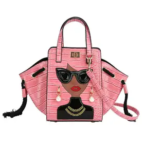 vintage noel kumaş moda Suppliers-2021 eğilim bayanlar el çanta Vintage timsah desen Borse Donna Elegante güzel bayan çanta