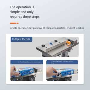 Machine d'étiquetage semi-automatique de bureau compacte pour cartons à angle droit 90 degrés - Product Image 6