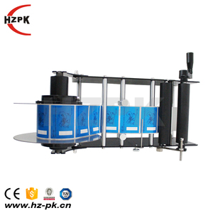 HZPK Simple Manual Labeling Machine Round Bottle Adhesive Sticker With Handle Labeling Machine Wine Bottle Small Packing Machine - Product Image 5