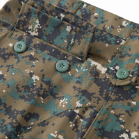 Ensemble Uniforme de Combat Tactique ACU Camouflage Numérique Jungle pour l'Entraînement, Veste et Pantalon Ripstop TC 65/35 Durables pour Application sur le Terrain