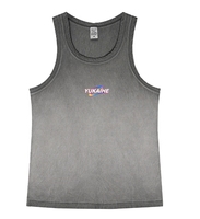 Sin mangas YKH 315GSM Alta calidad Peso pesado Lavado ácido Tela de algodón de gran tamaño Logotipo personalizado Venta al por mayor Camisa sin mangas para hombres