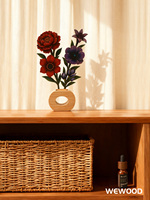 Hölzernes 3D-Kunstblumen- und Baum-Puzzle, Kirschblüten-DIY-Holzblumen für Kreative Geschenkideen, Einweihungsgeschenk