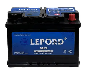 High Quality AGM L3 70 Auto Battery 12V 100AH Car Battery for Vehicles mf start stop vrla AGM battery US