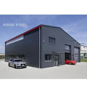 Bâtiment d'entrepôt de structure en acier à faible coût Projet de construction en arc portable en tissu de hangar de stockage préfabriqué