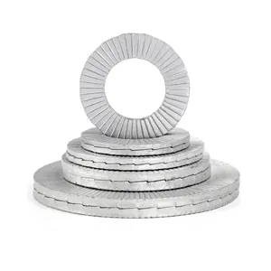 DIN 25201 in acciaio inox a doppia piega a prova di vibrazione conico <span class=keywords><strong>denti</strong></span> zigrinato cuneo autobloccante rondella - Product Image 1