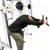 Barre de triceps pivotante multi-prise pour machine à câble, antidérapante, robuste, accessoire d'entraînement de triceps multi-poignées pour salle de sport