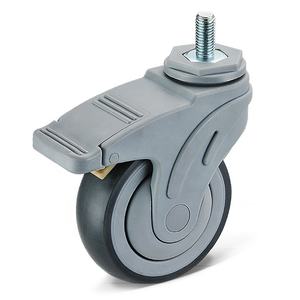Roulette d'équipement hospitalier de 4 pouces Roulette Hopital Lockable 100mm TPR Medical Casters Wheel - Product Image 5
