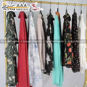 KingAAA Gonna Lunga Retrò Elegante ed Economica, con Stampa Floreale, Morbida ed Elastica, di Seconda Mano, per Donna, per Viaggi e Uso Quotidiano - Product Image 5