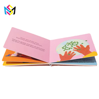 Livre pour enfants en couleur, conception personnalisée, livre cartonné biblique imprimé sur mesure, étanche, en papier rigide, matériel de lecture parent-enfant
