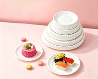 Assiettes en papier jetables de différentes tailles, assiettes en papier de qualité alimentaire, impression personnalisée pour le camping, les pique-niques, les restaurants, les plats à emporter