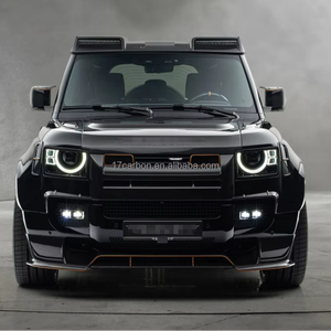 Parrilla Delantera de Fibra de Carbono Completa Estilo M, <span class=keywords><strong>Precio</strong></span> de Fábrica al por Mayor para <span class=keywords><strong>Defender</strong></span> 110 2020+, Negro Carbón/Personalizado 3M - Product Image 2