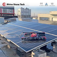 Robot de nettoyage automatique de panneaux solaires télécommandé, équipement de nettoyage de panneaux photovoltaïques pour les centrales électriques