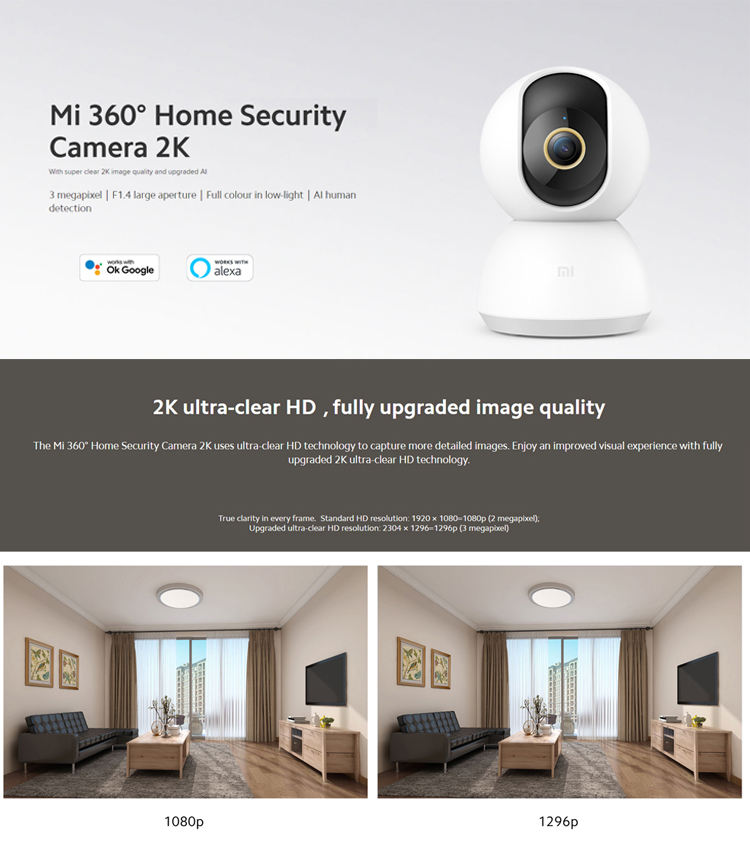 Xiaomi 360 Home Security Camera 2K Smart IP Camera