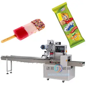 JB-250 Automatic Flow Packing Machine Multi-use Ice Pop Small Bread Packing Machine Plastic Bag Forming Packing Machine