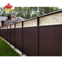 Clôture à lamelles de sécurité en aluminium à revêtement en poudre pour décoration de jardin personnalisée