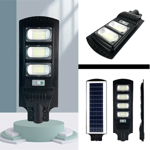 Farolas Solares LED Integradas Todo en Uno de Plástico ABS para Exteriores, Impermeables IP65, 100w 200w 300w 400w 500w, con Poste NJ-WZ-singl - Product Image 4