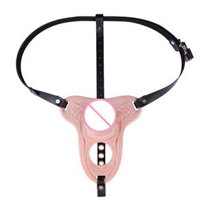 Pantalones con Jaula de Castidad para Pene, Simulación Real de Pene de Caballo, Cinturón de Silicona, Juguete Sexual para Adultos - Product Image 6