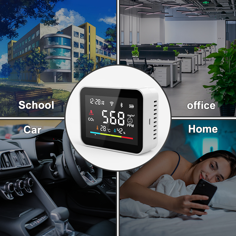 High accuracy desktop mini model high quality CO2 monitor Indoor area Air monitor for taking care healthy CO2 Meter NDIR Sensor