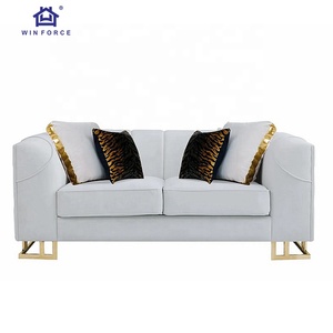 Presa di fabbrica 1 posto sedia turchia Design divani per il tempo libero in velluto moderno Love Seat <span class=keywords><strong>soggiorno</strong></span> divano Set mobili casa di lusso - Product Image 3