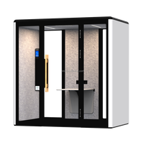 Cabine de bureau insonorisée acoustique moderne Comine, espace de travail modulaire écologique portable pour appels privés, immeuble de bureaux, hôtel