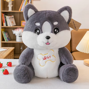 Jouet anti-stress personnalisable en coton durable, super doux, avec broderie de renard de dessin animé mignon, finition brillante, logo personnalisé, 36/45/55/70cm - Product Image 3