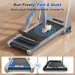 Tapis Roulant Pieghevole <span class=keywords><strong>per</strong></span> Casa, Macchina Elettrica <span class=keywords><strong>per</strong></span> Corsa con Inclinazione Automatica, Motore Silenzioso, Nastro Largo e Sistema di Controllo Tramite App Intelligente - Product Image 6
