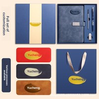 Ensemble de carnets personnalisés pour l'école et le bureau, reliure collée, couverture en cuir PU, bloc-notes, cadeau pour les étudiants et les professionnels